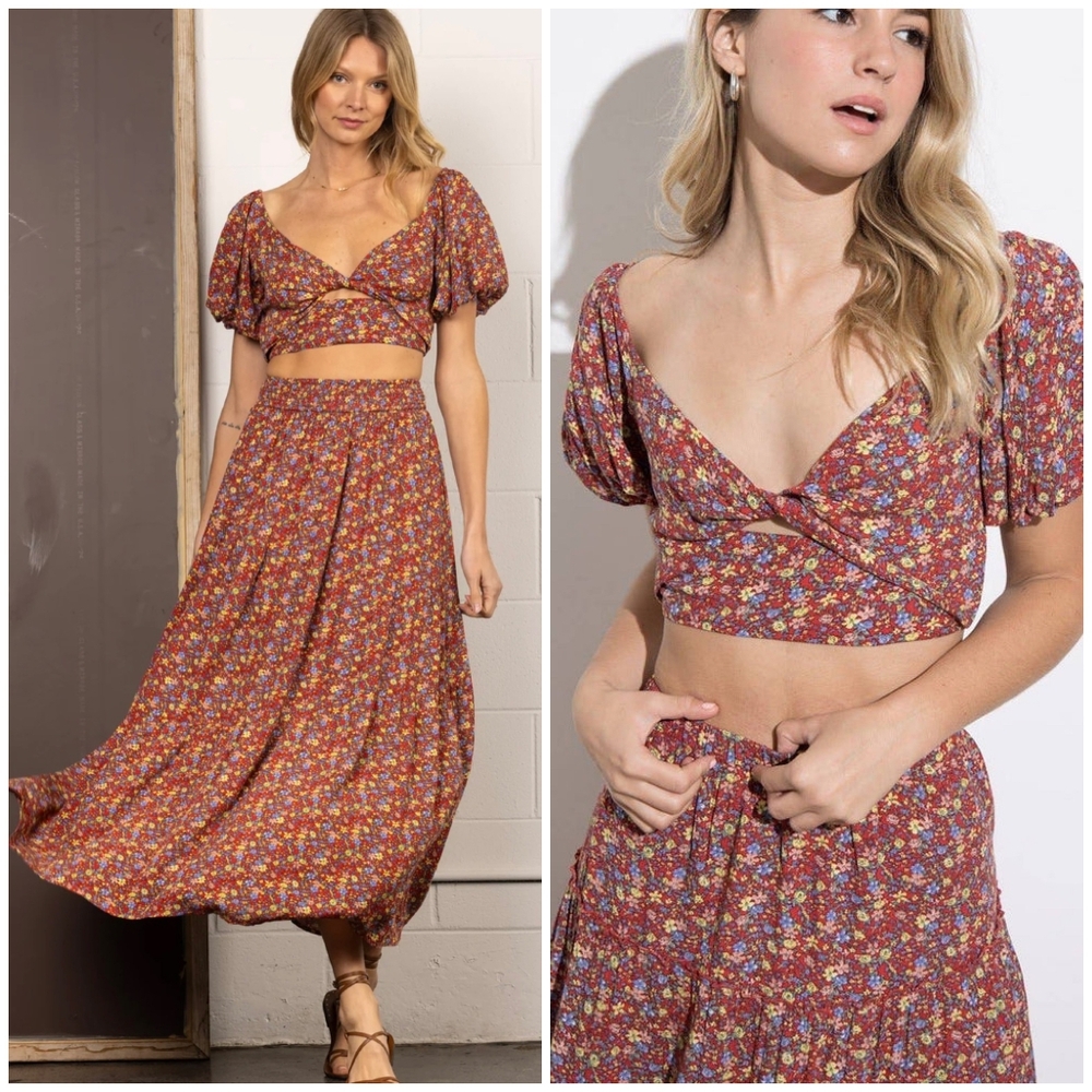 SHOP NEIGHBOR By In The Begging Chic 2-Piece Maxi Skirt Set - Picture 2 of 7